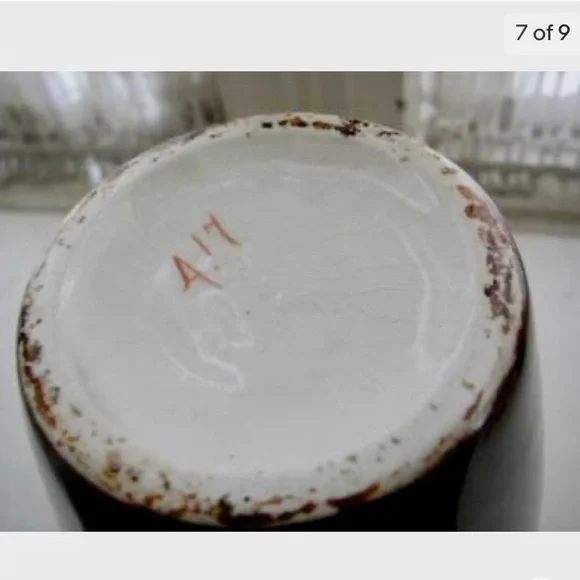 Antique, Royal 417, Large, 12.5in H x 4.5in Whiteware Cameo Portrait Art Pottery